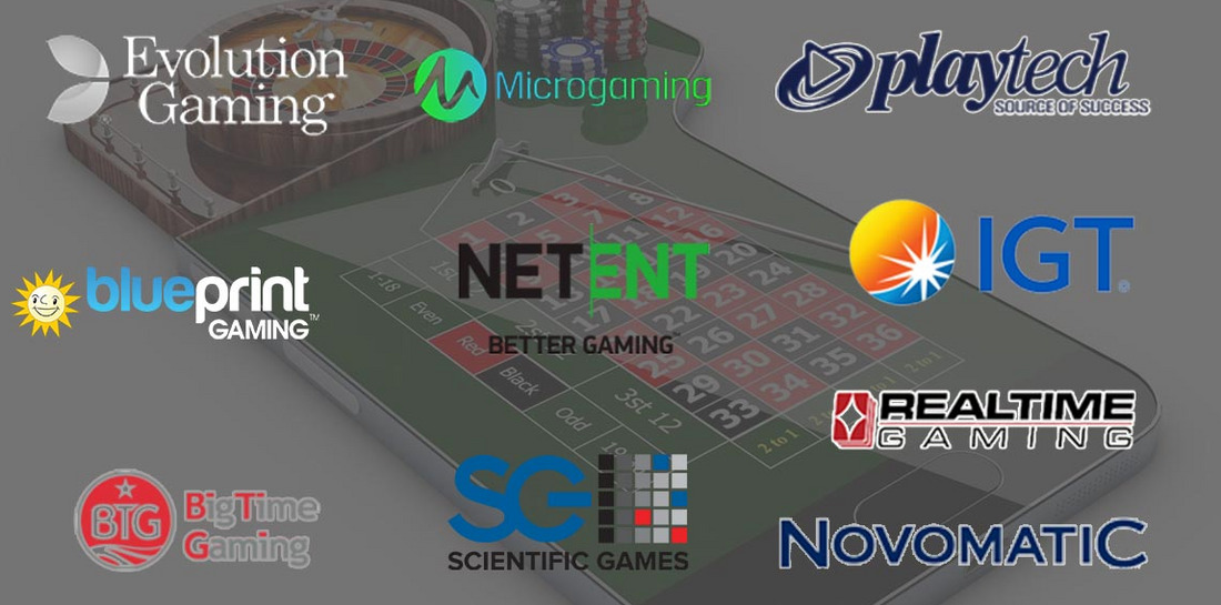 Softwareleveranciers voor casinospellen