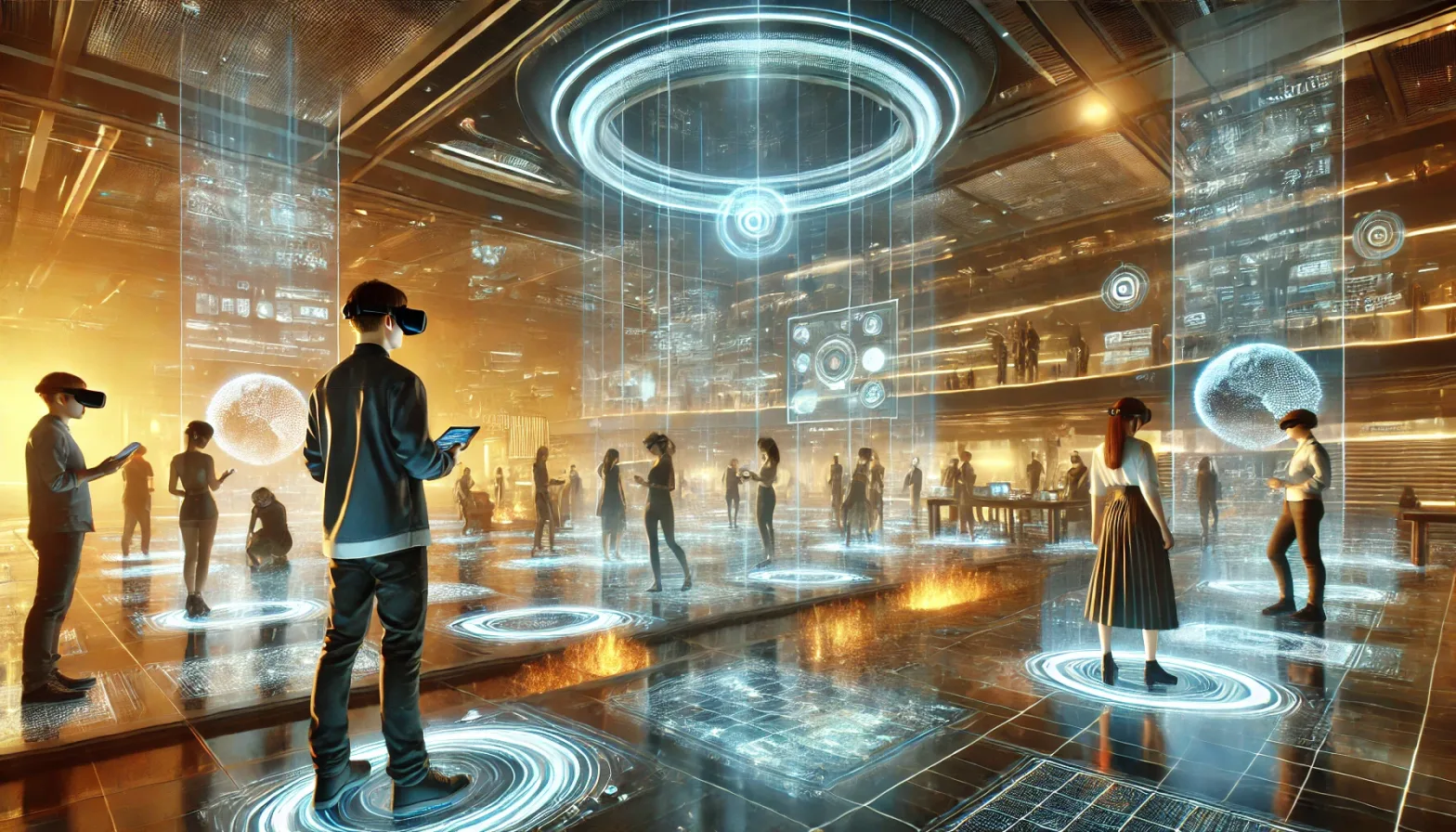 Monde virtuel futuriste